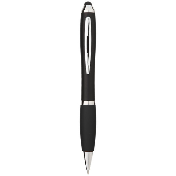 Nash stylus balpen gekleurd met zwarte grip (blauwe inkt)